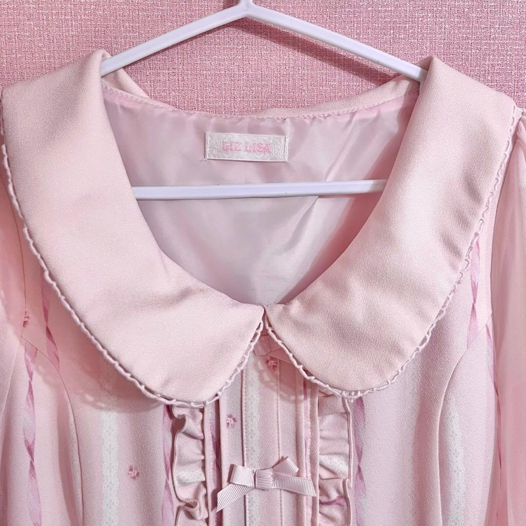 【最終値下げ】LIZLISA リズリサ ラッピングベア柄 ワンピース ピンク