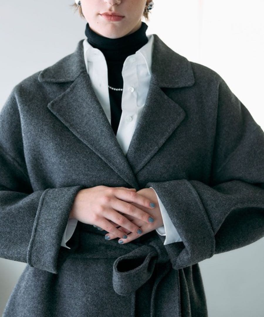 N.O.R.C ウールメルトンロングリバーコート