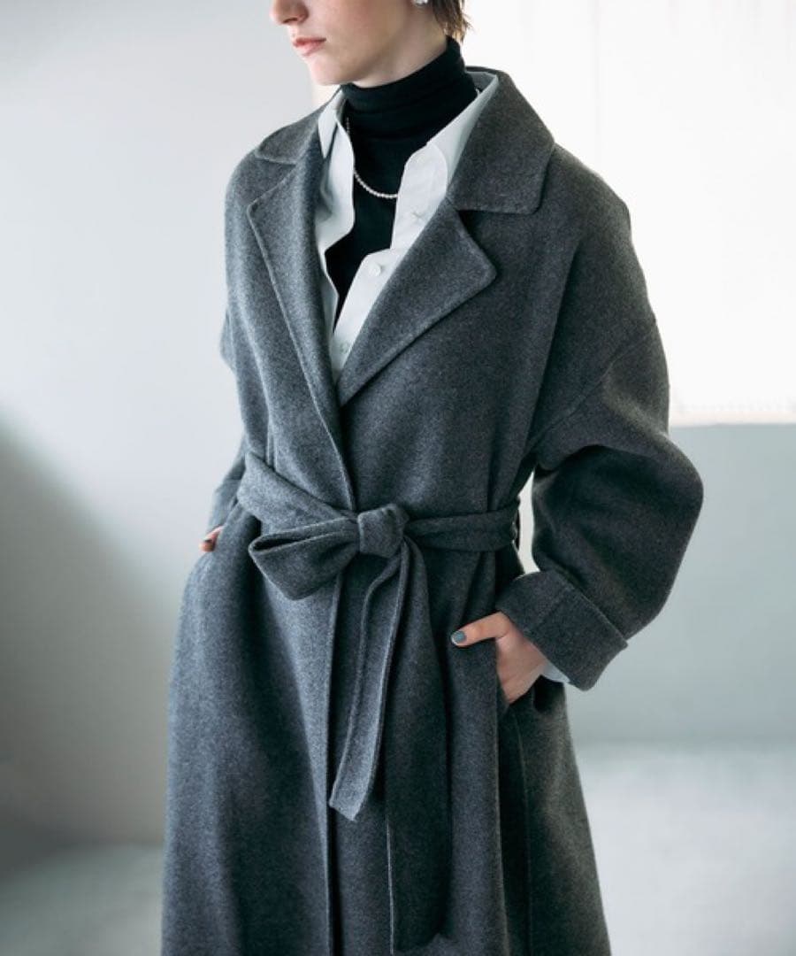 N.O.R.C ウールメルトンロングリバーコート