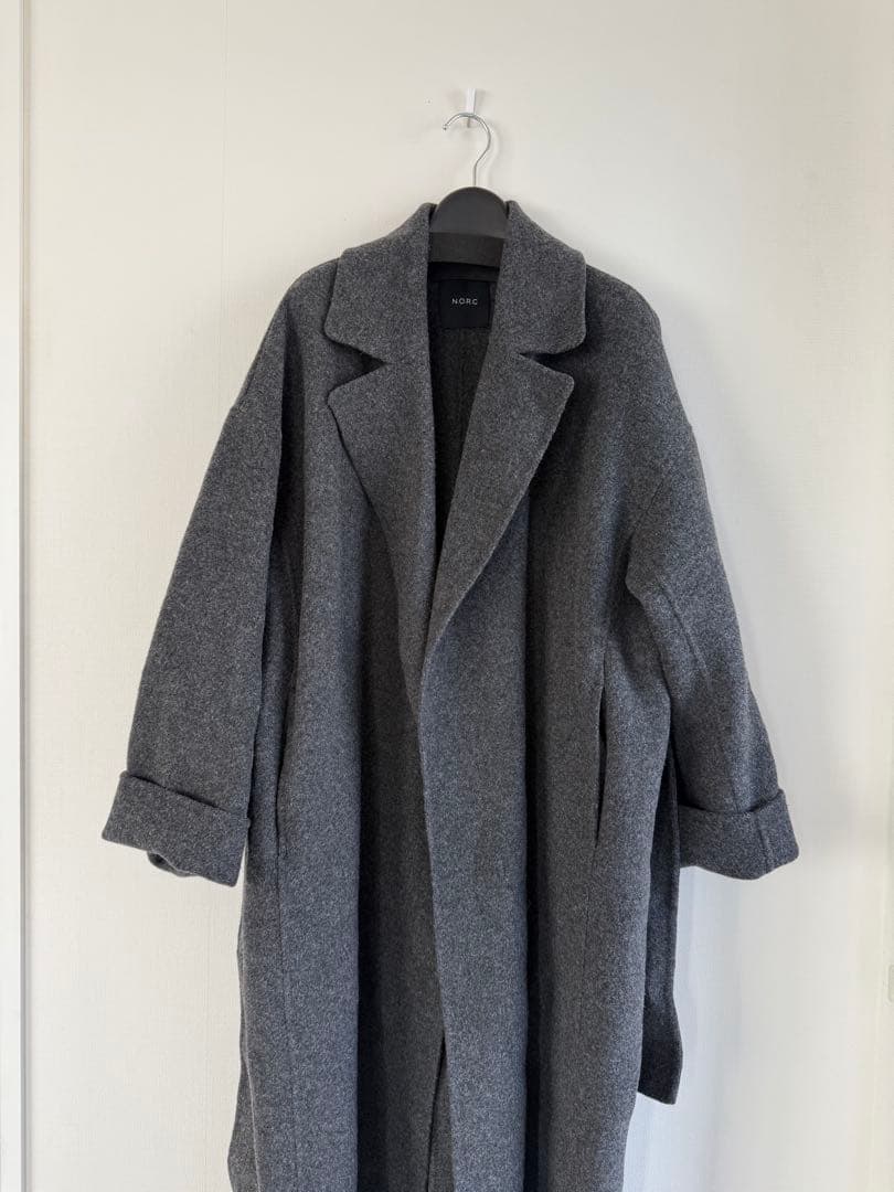 N.O.R.C ウールメルトンロングリバーコート