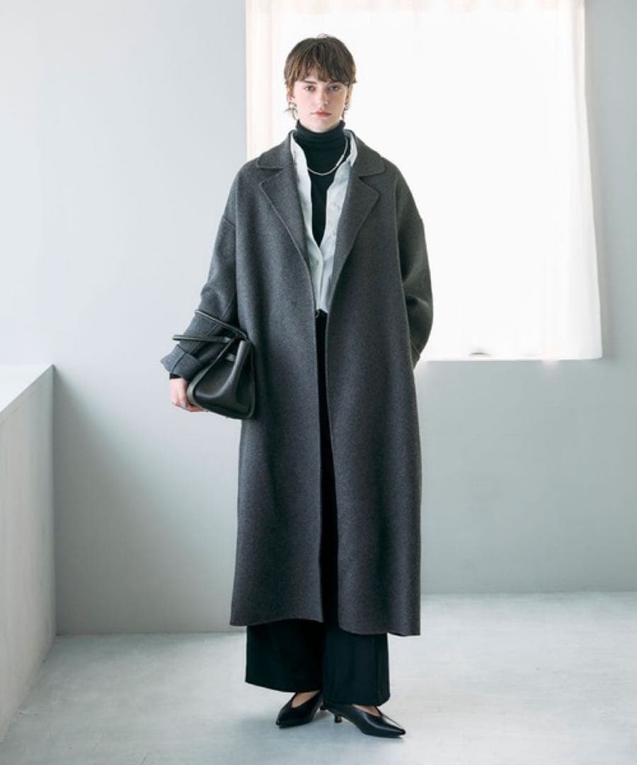 N.O.R.C ウールメルトンロングリバーコート