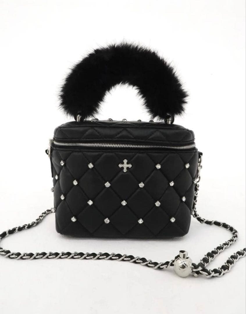 バッグ andwang Jewel classic quilting vanitybag