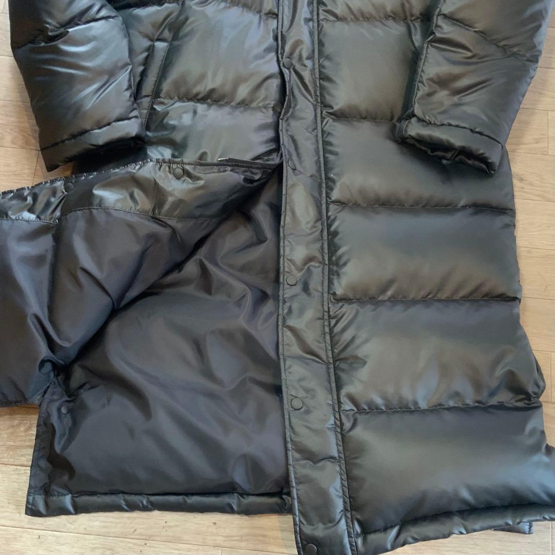 Puma プーマ　黒 ブラック ダウン　ロングコート　ベンチコート　L