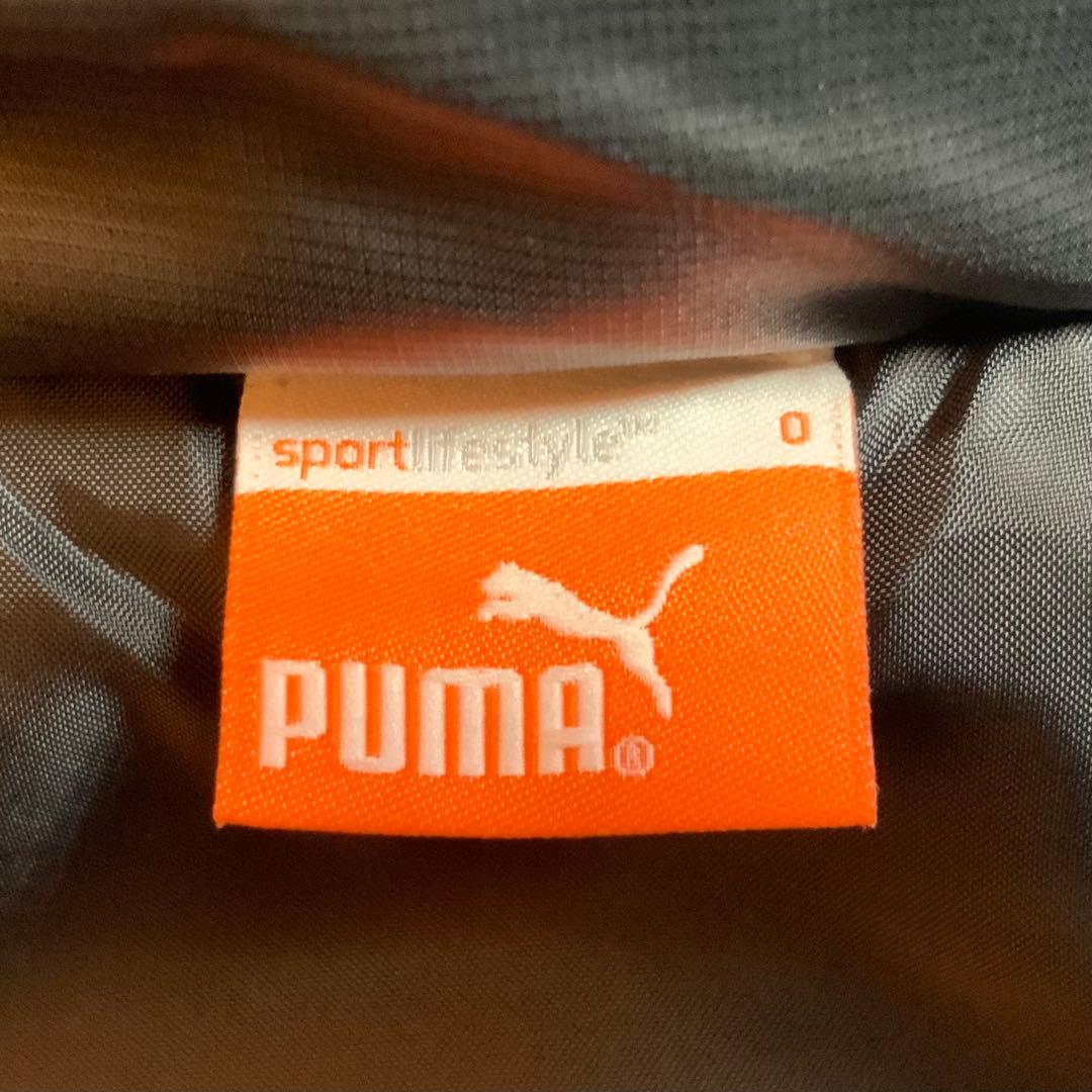 Puma プーマ　黒 ブラック ダウン　ロングコート　ベンチコート　L