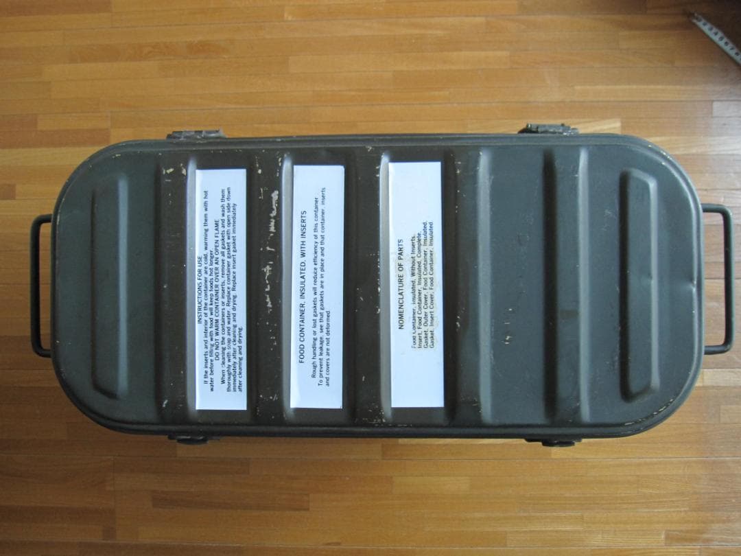 米軍放出 フードコンテナ 、カトラリー、ケース　中古品