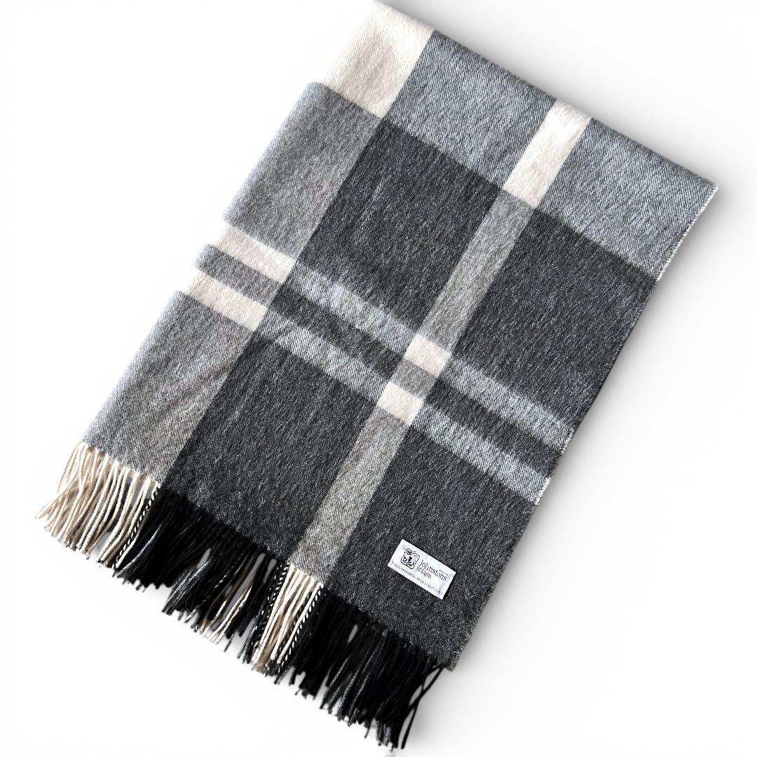 【国内正規品】ジョンストンズ　カシミア大判ストール　エストネーション別注
