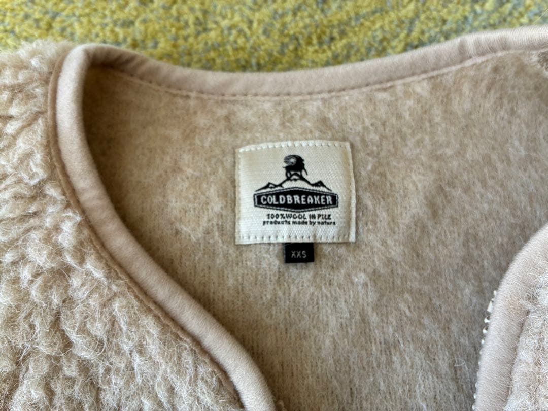 【美品】COLDBREAKER ボアベスト ベージュ