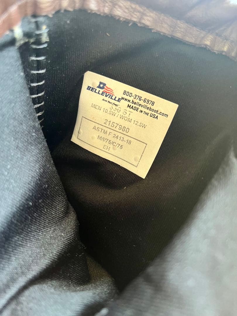 米軍放出品 BELLEVILLE コンバットブーツ　ミ ブラウン 28.5cm