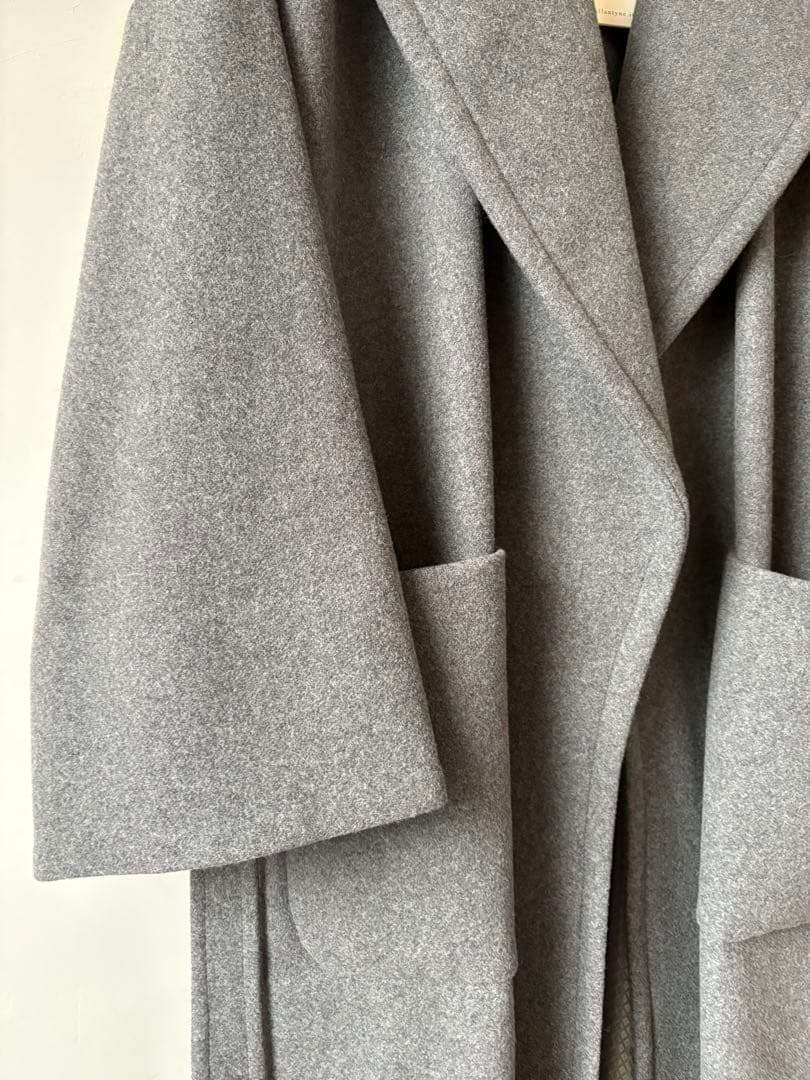新品　BALLANTYNE バランタイン　ロングコート　グレー　カシミヤ混