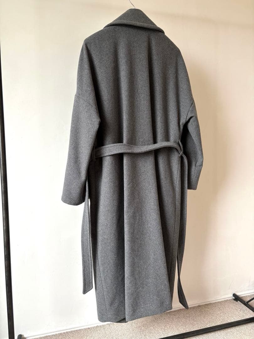 新品　BALLANTYNE バランタイン　ロングコート　グレー　カシミヤ混