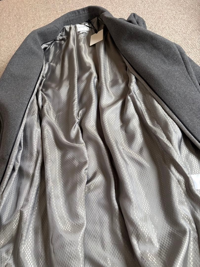 新品　BALLANTYNE バランタイン　ロングコート　グレー　カシミヤ混