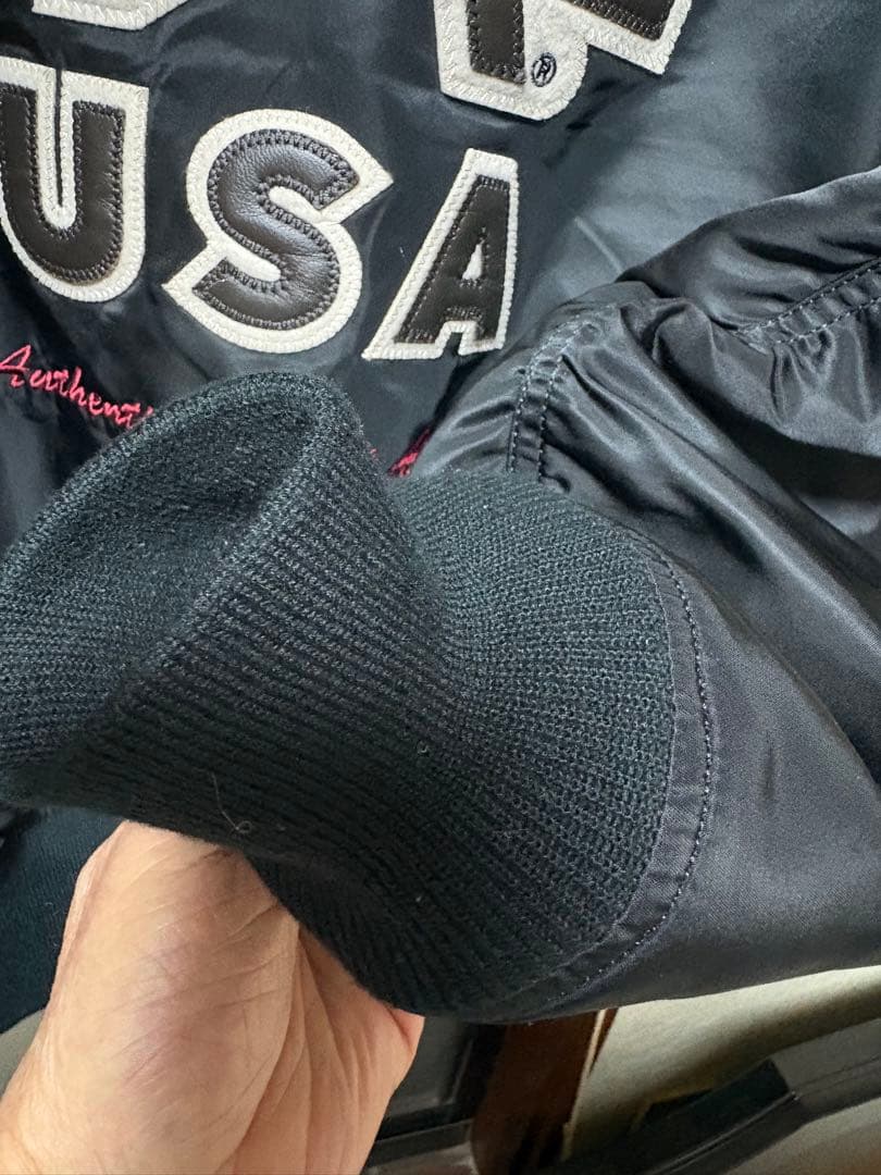 ALPHA ブラック MA-1ジャケット