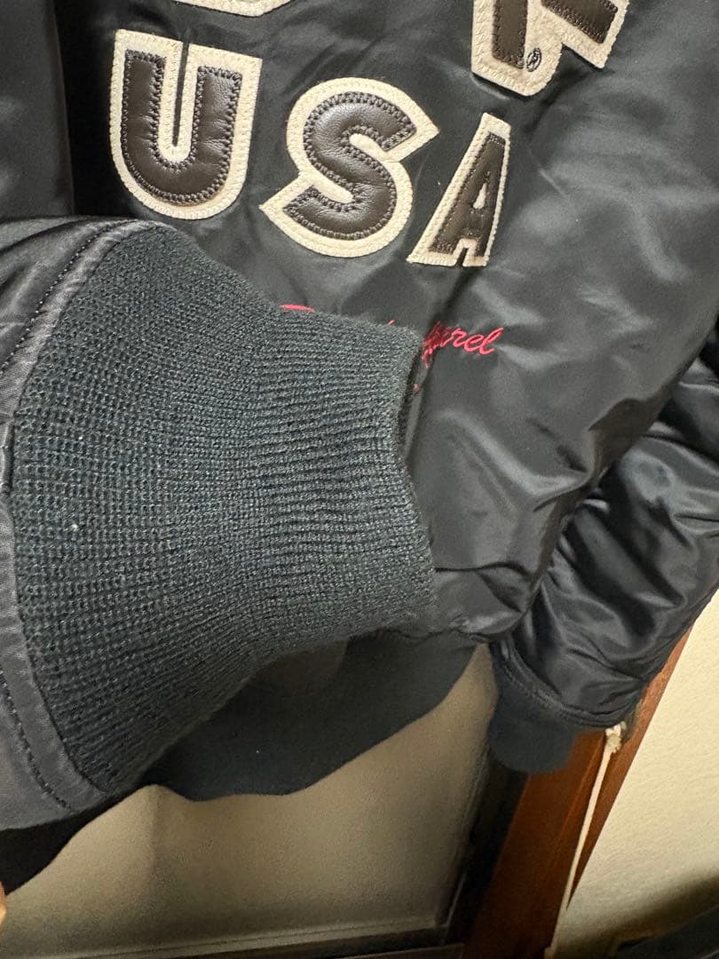 ALPHA ブラック MA-1ジャケット