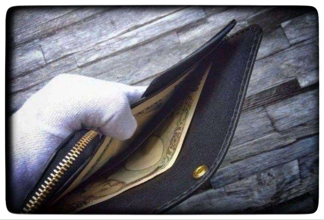 ジョン◆限定品◆　ショート　ウォレット　◆　ブラック　カスタム可