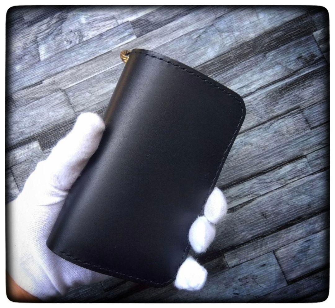 ジョン◆限定品◆　ショート　ウォレット　◆　ブラック　カスタム可