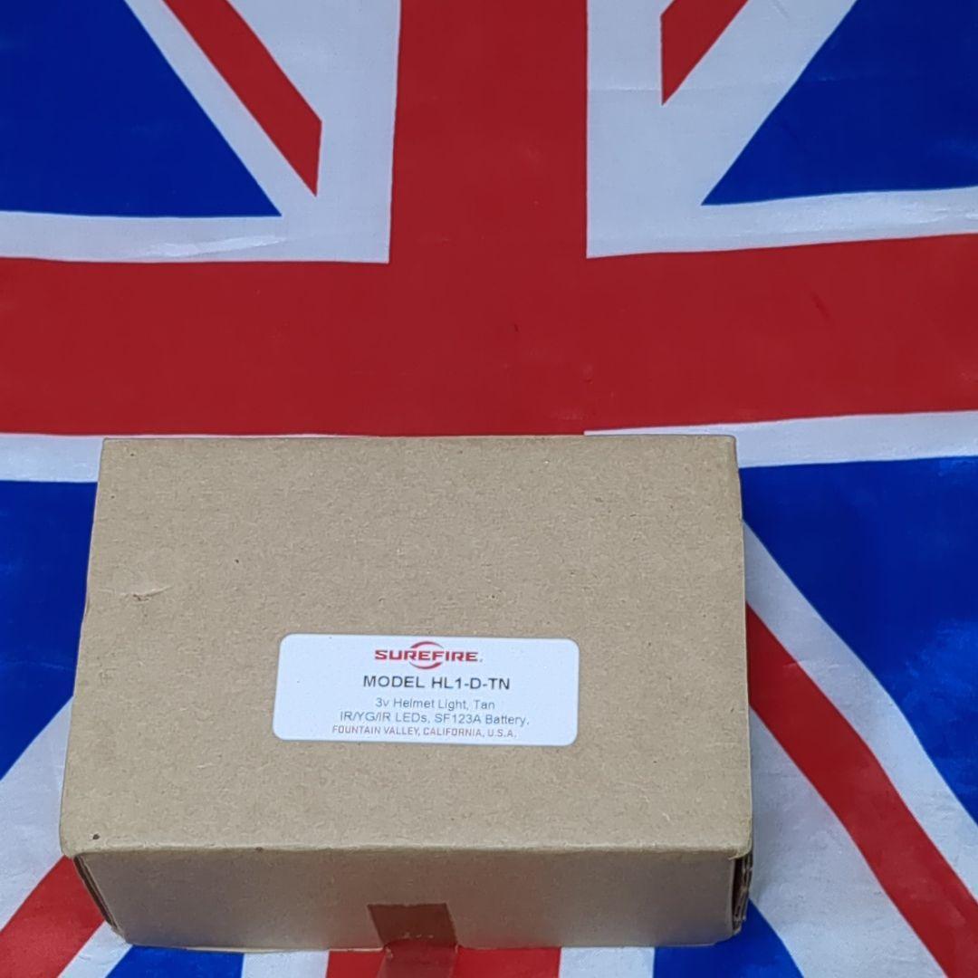 【シュアファイア】ヘルメット ライト HL1-A-TN ヘルメット マウント付き