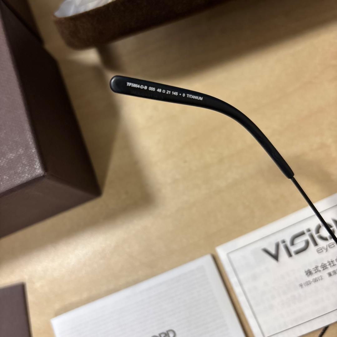 TOM FORD titanium ブラック/シルバー　TF5864DB-005