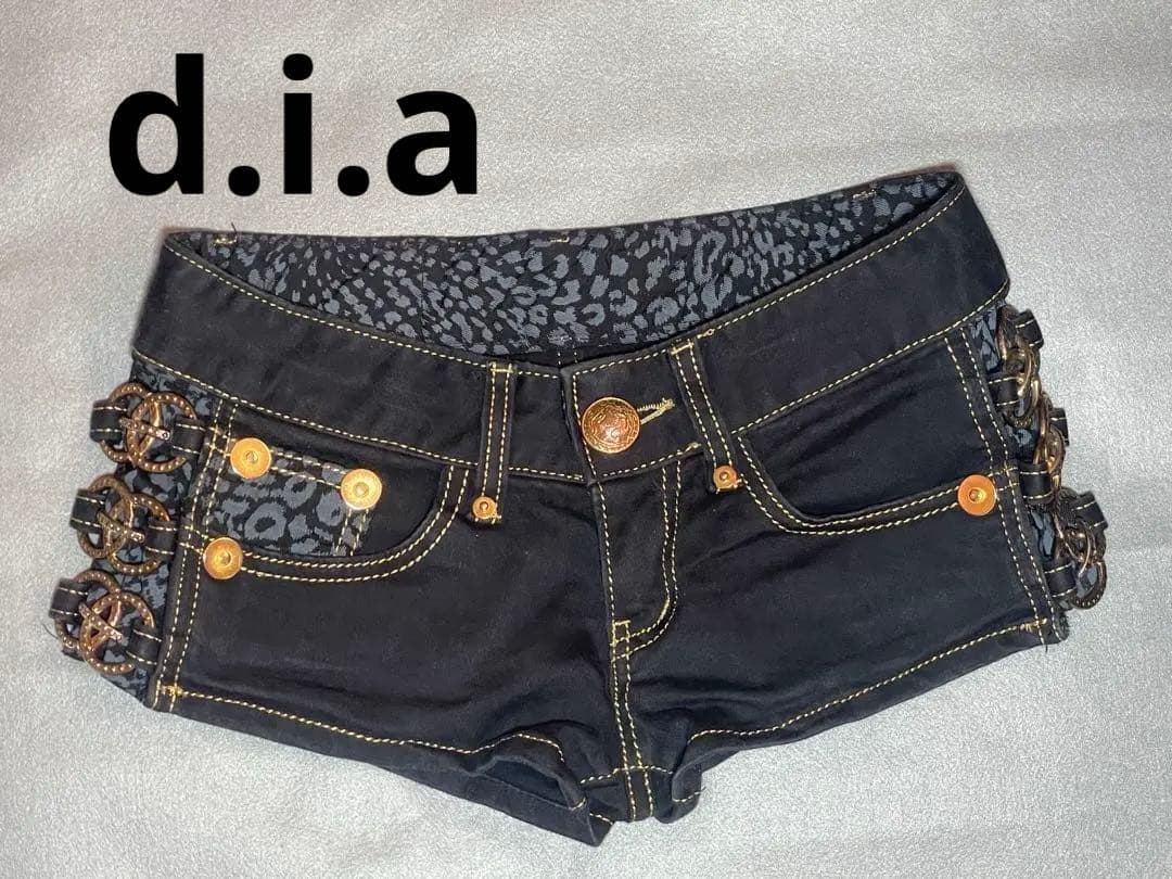 【d.i.a 正規品】デニムショートパンツ ヒョウ 【平成ギャル y2k 】