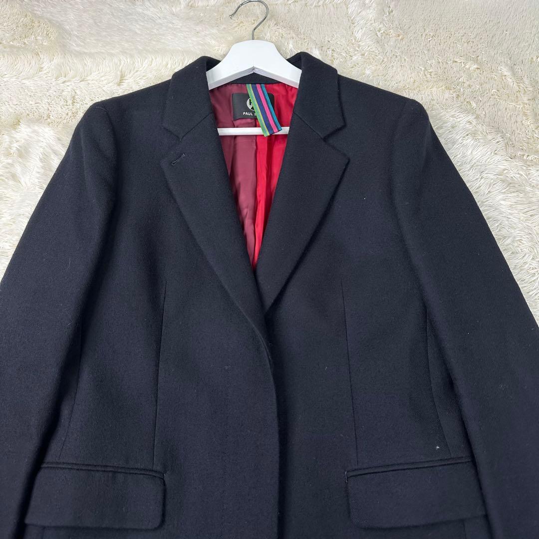 ✨美品✨XL✨Paul Smith 比翼仕立て ロングコート ブラック 42