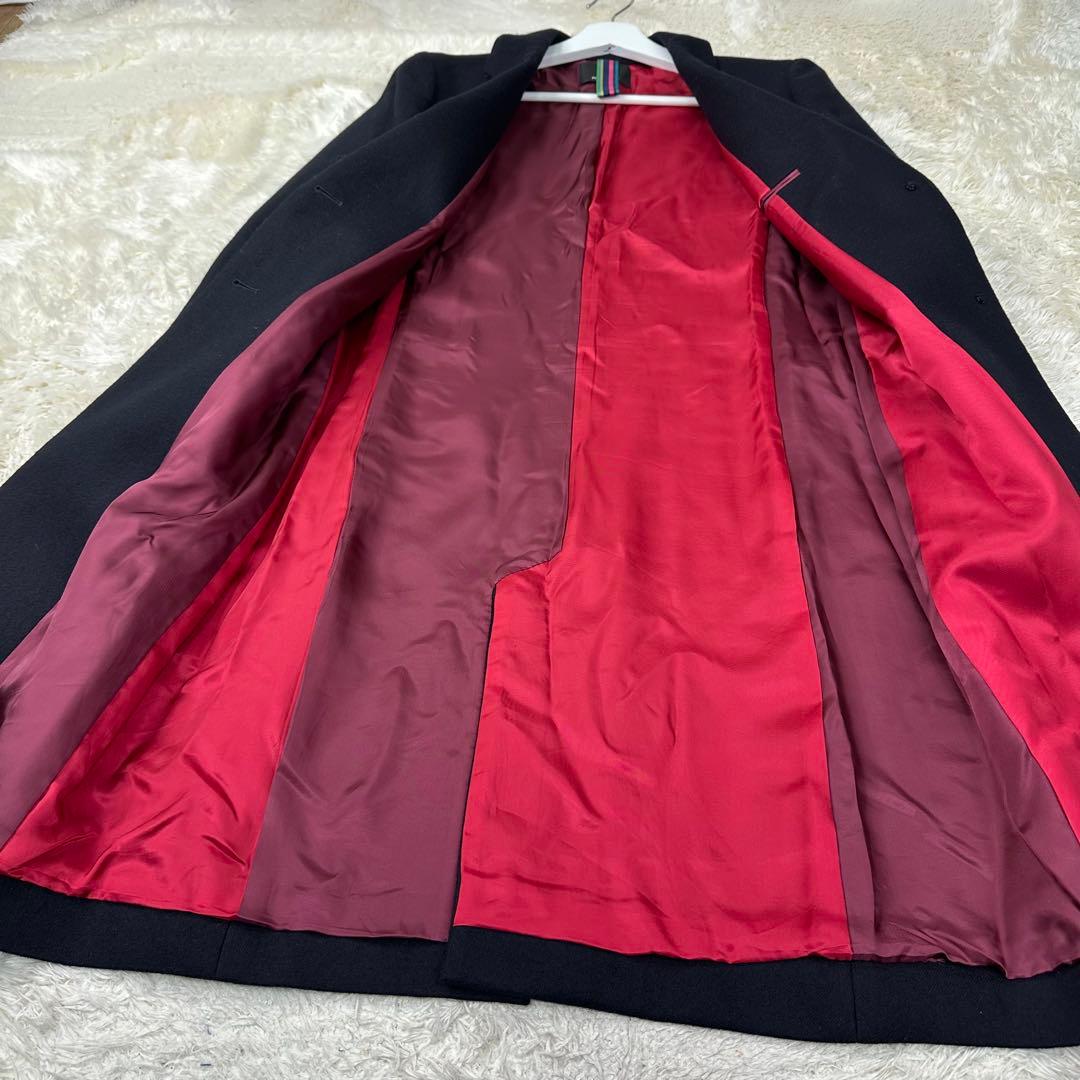 ✨美品✨XL✨Paul Smith 比翼仕立て ロングコート ブラック 42