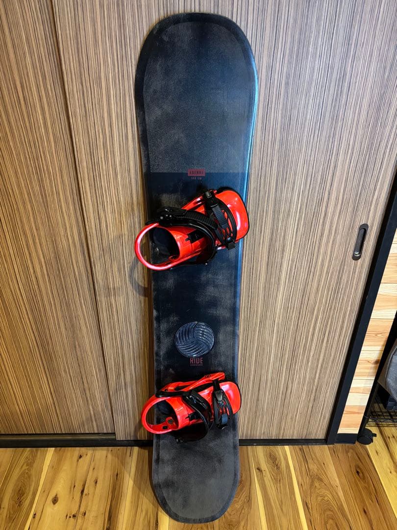 スノーボードセット　RIDE AGENDA &KX ブラック/レッド