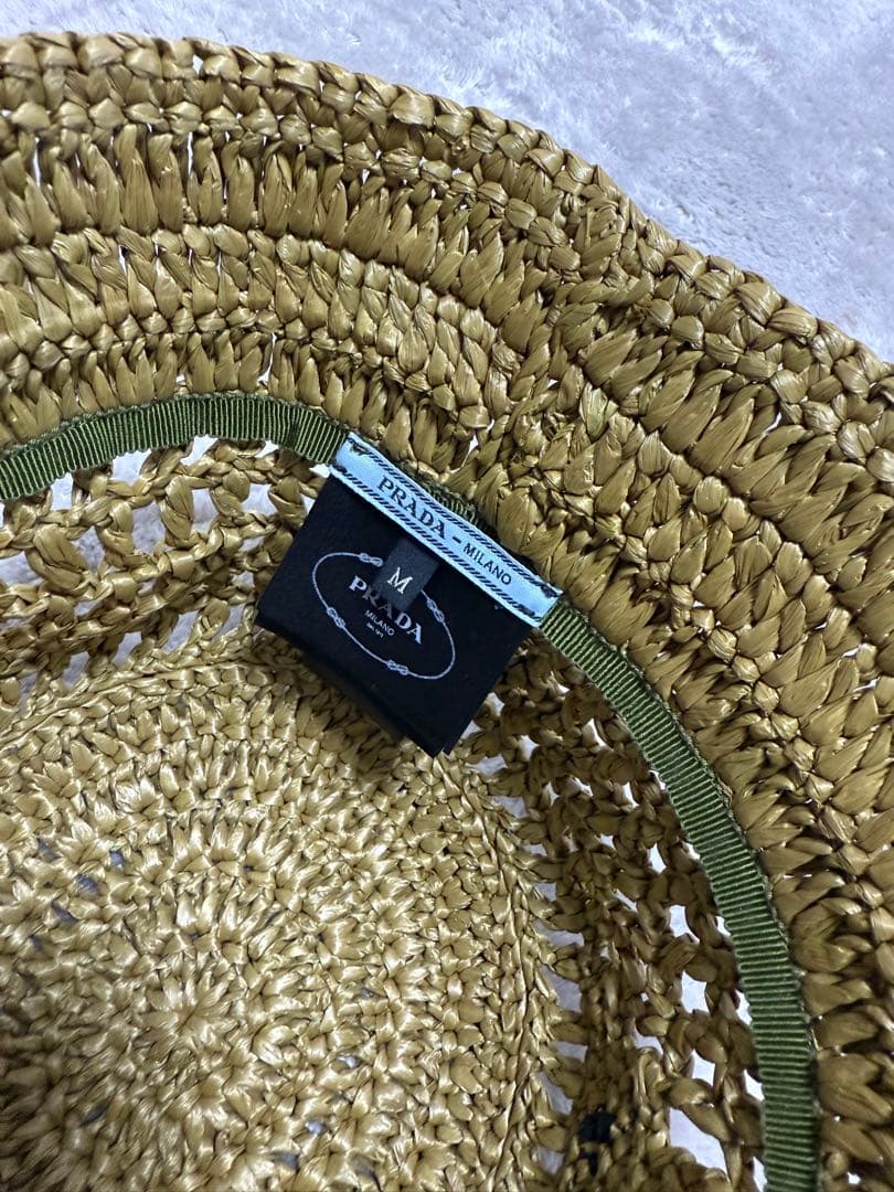 PRADA バケットハット オリーブグリーン