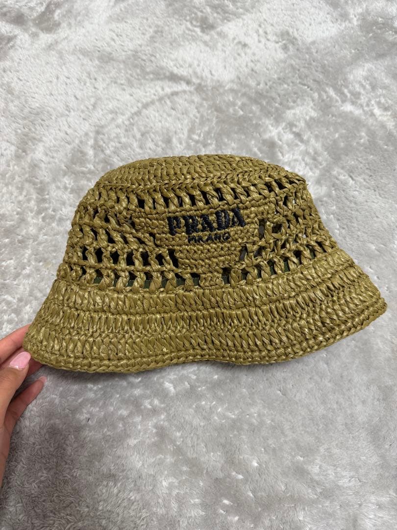 PRADA バケットハット オリーブグリーン