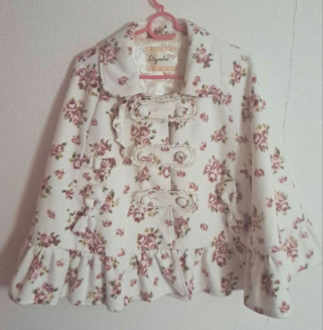 LIZLISA リズメロ コラボ 花柄 ポンチョ コート 量産型 y2k