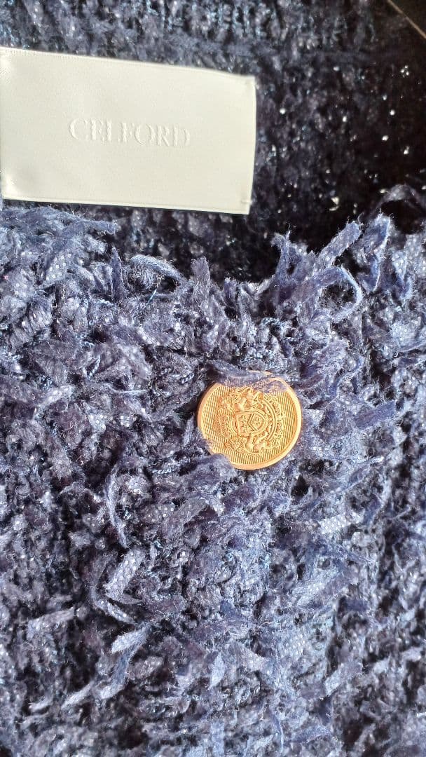 [未使用に近い]セルフォード ツイードニットカーディガン/ジャケット