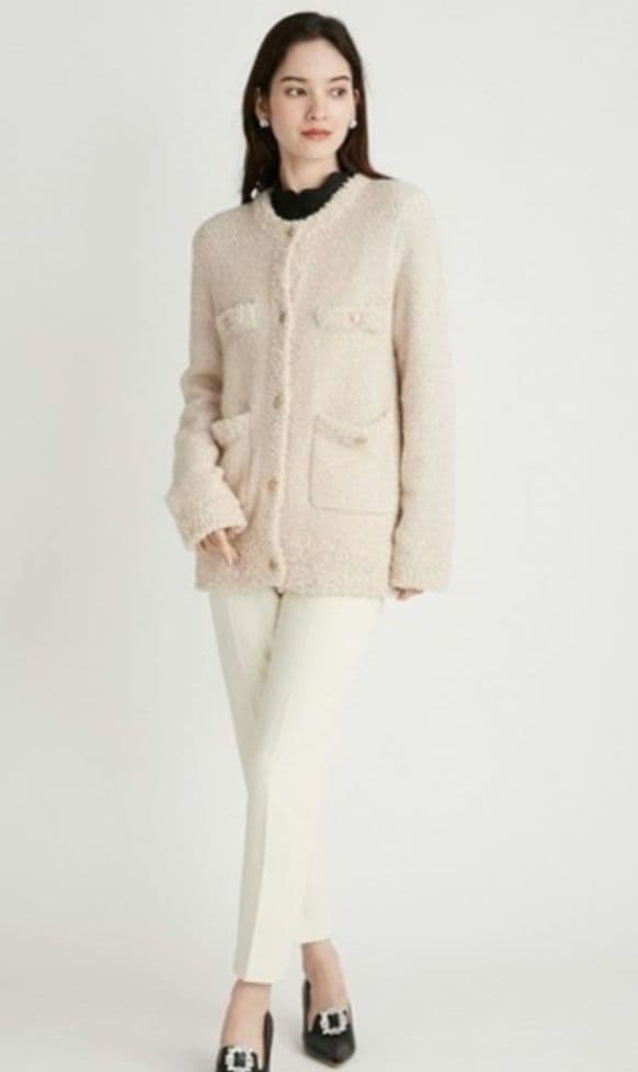 [未使用に近い]セルフォード ツイードニットカーディガン/ジャケット