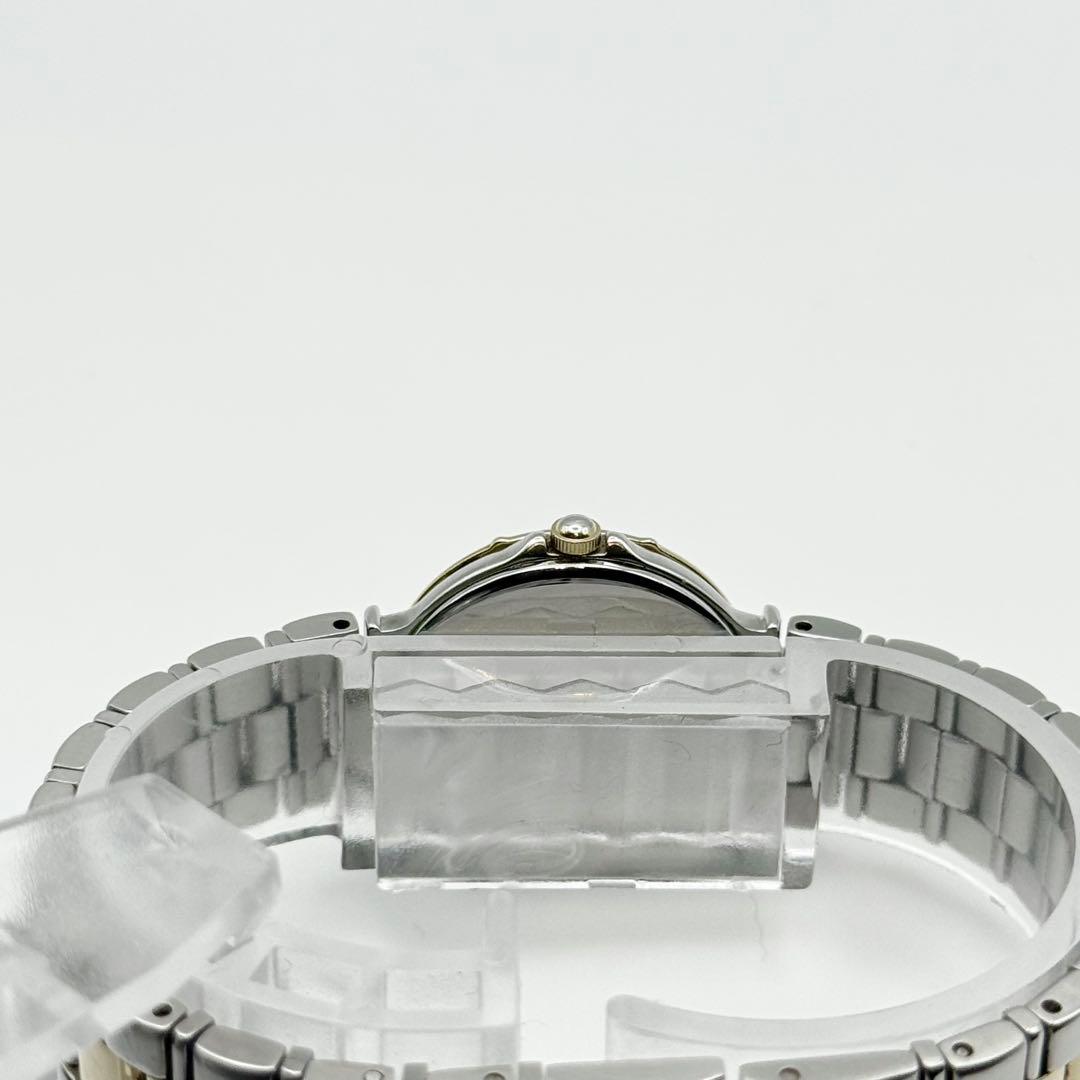 ✨新品電池・稼働✨サンローラン 腕時計 クォーツ ラウンド コンビ 3針時計