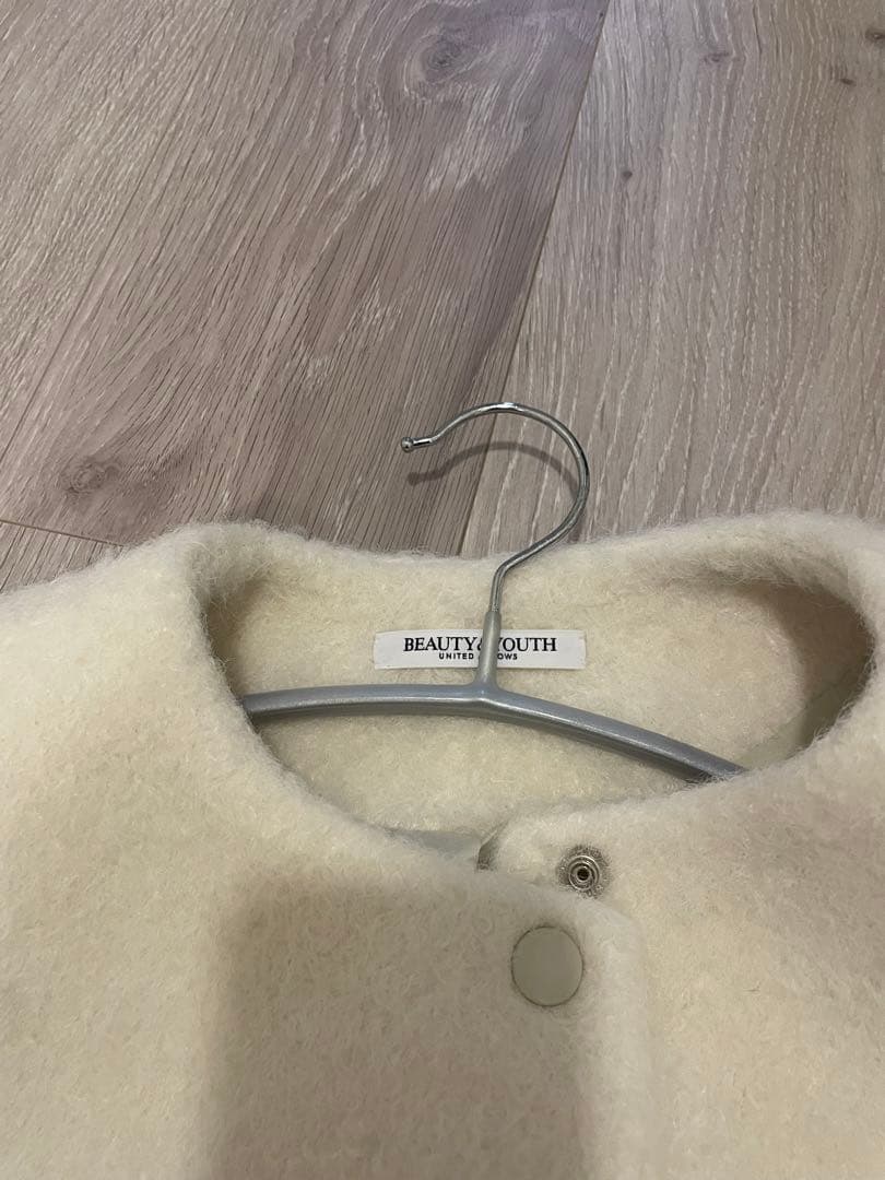 【美品】ブークレーノーカラーブルゾン