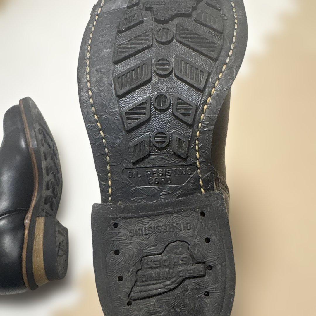 h*e様 美品　レッドウイング　RED WING ブラック エンジニアブーツ バ