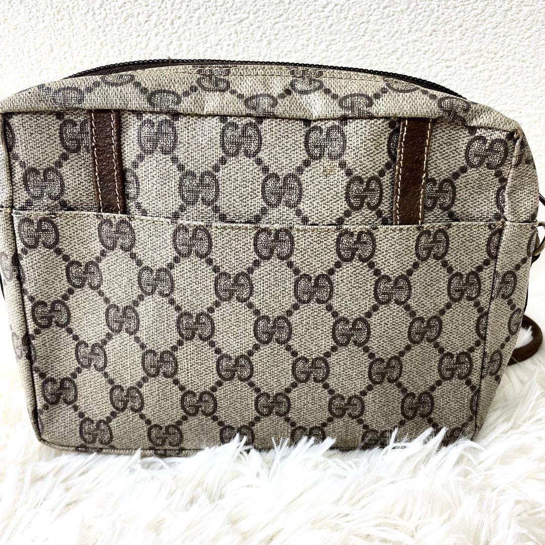 グッチ　GUCCI ショルダーバッグ　キャンバス　オールドグッチ　斜め掛け