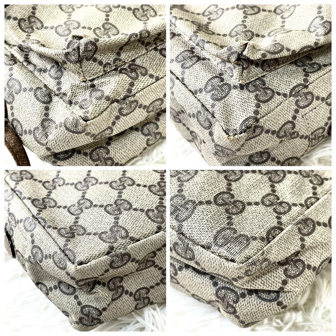 グッチ　GUCCI ショルダーバッグ　キャンバス　オールドグッチ　斜め掛け