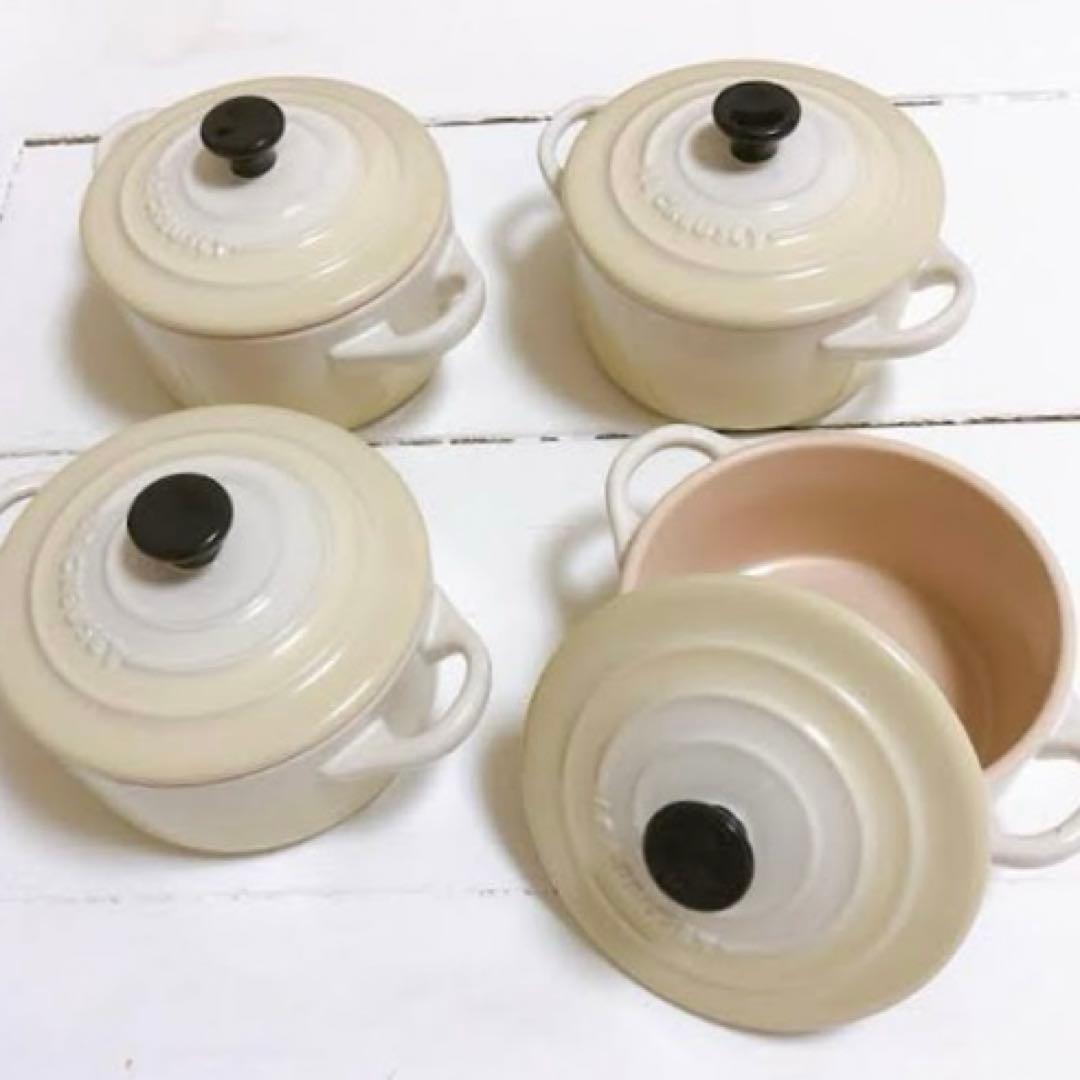 ル・クルーゼ(Le Creuset) 新品未使用 ミニココット 4個セット