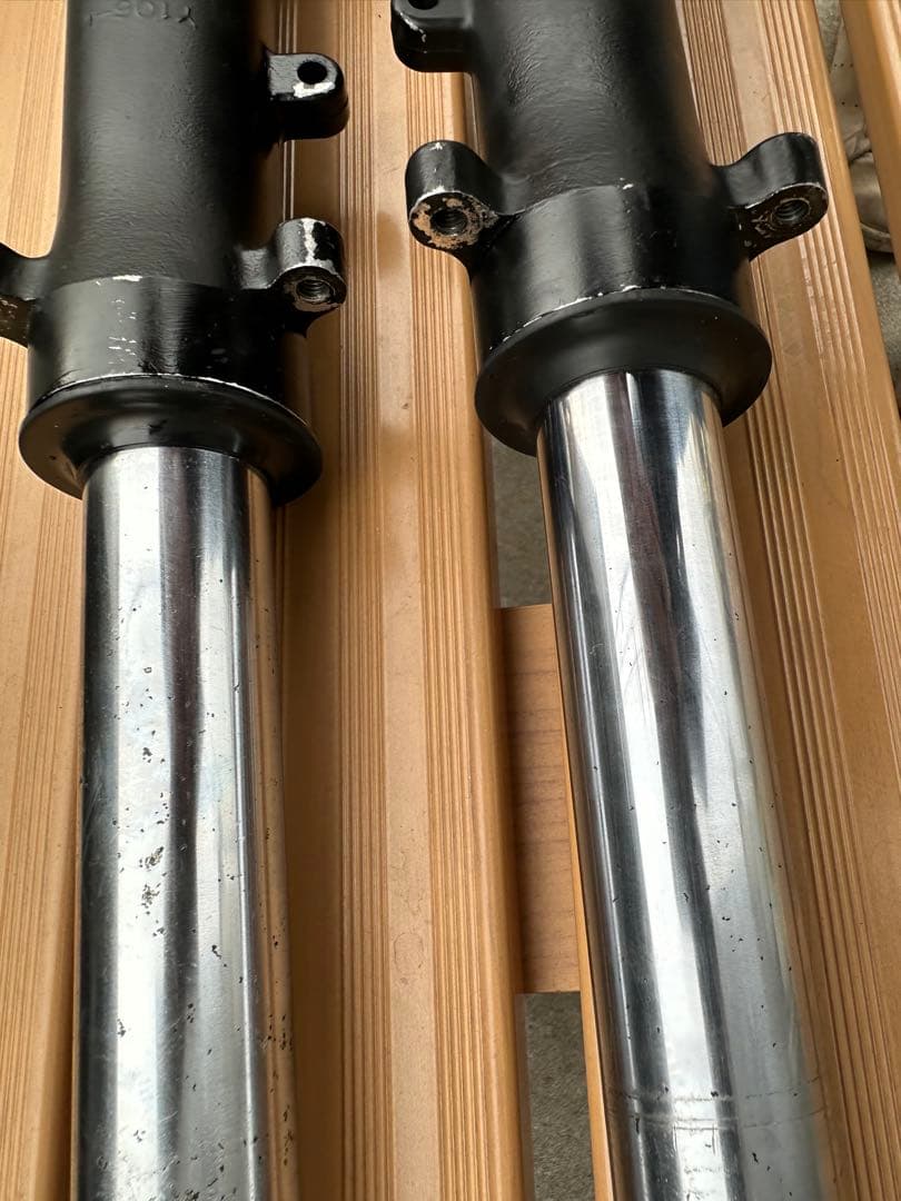 RZ250R フロントフォーク　左右　ブラック　レストア　フロント　フォーク