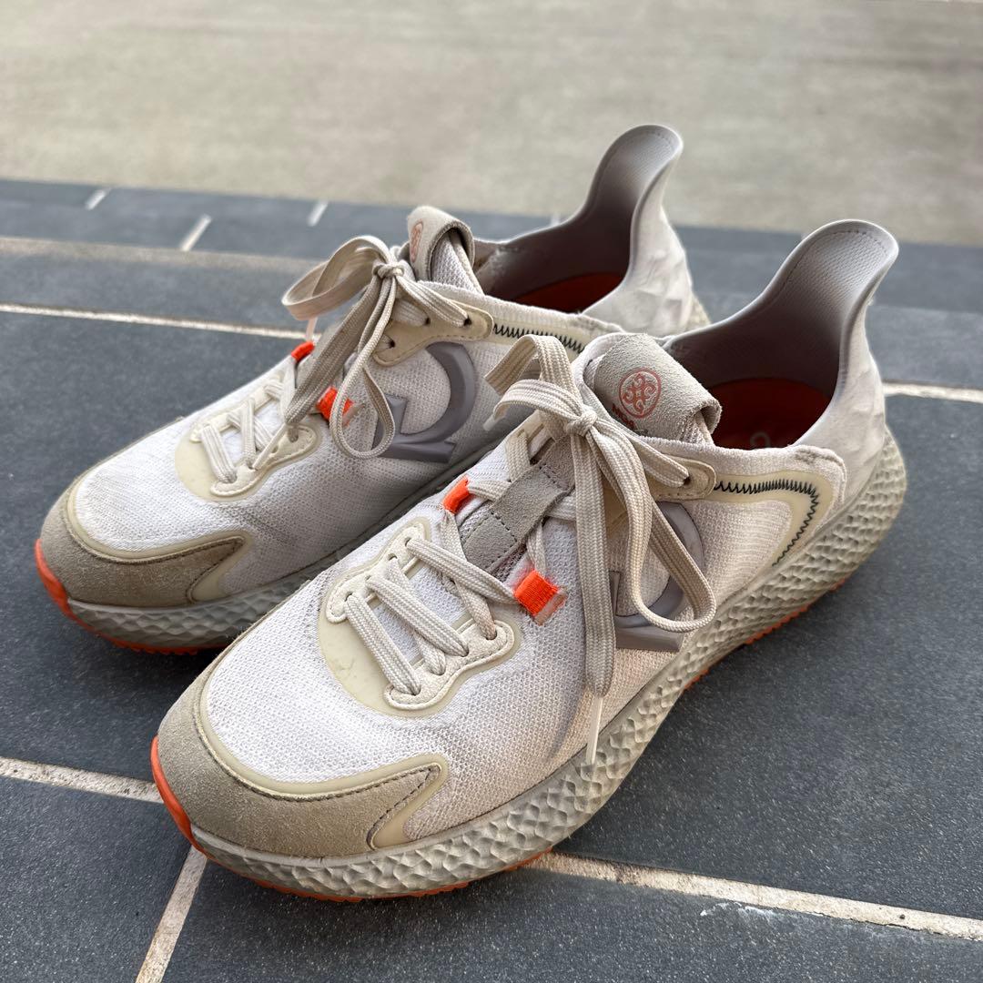 G/FORE ジーフォア ゴルフシューズ スパイクレス グレー×オレンジ