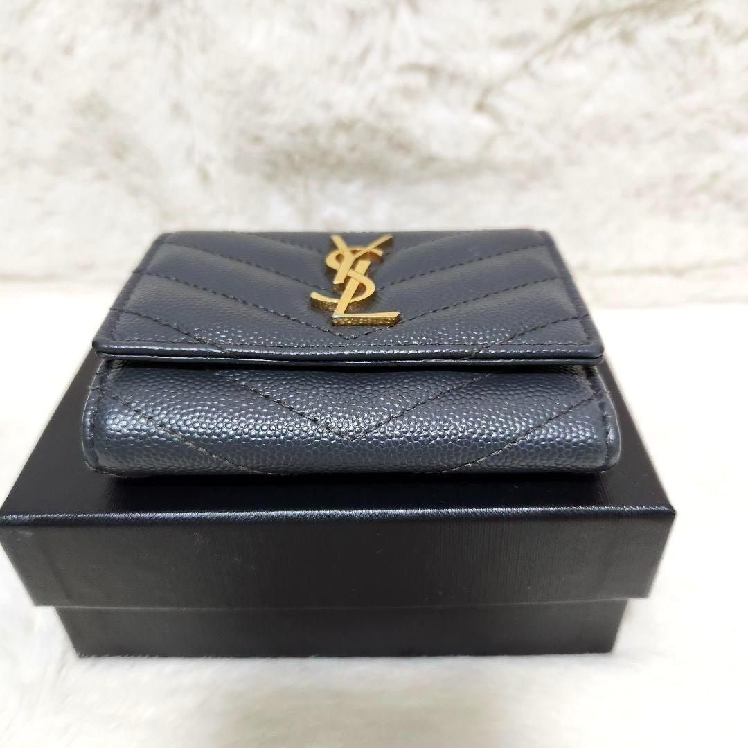 ✨極美品　付属品完備✨サンローラン　キーケース　6連　カサンドラ　グレー　レザー