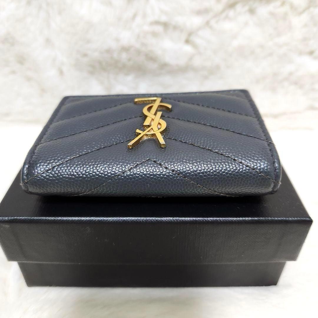 ✨極美品　付属品完備✨サンローラン　キーケース　6連　カサンドラ　グレー　レザー