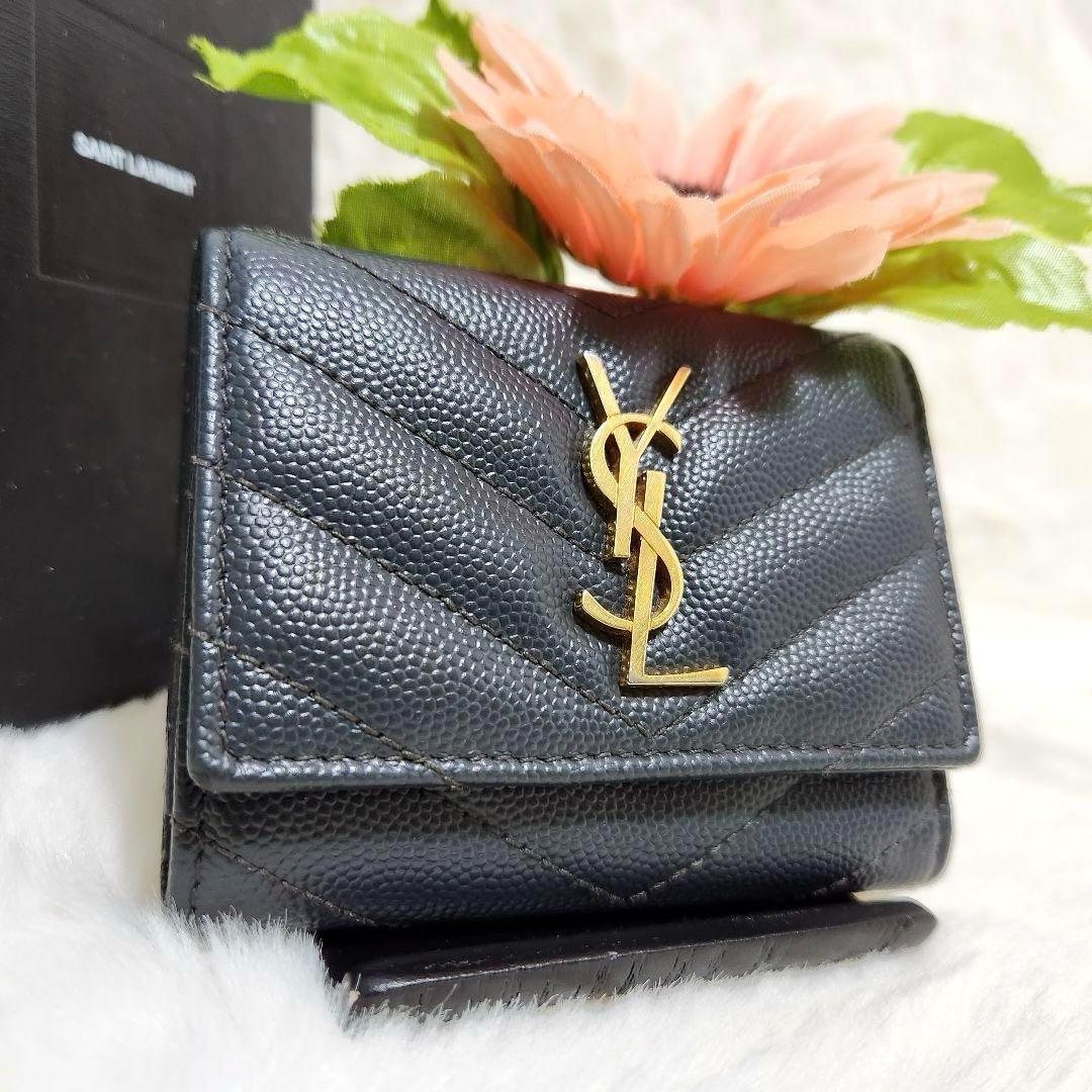 ✨極美品　付属品完備✨サンローラン　キーケース　6連　カサンドラ　グレー　レザー