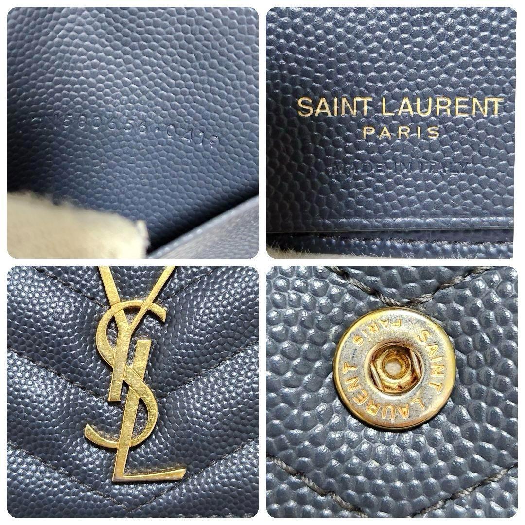 ✨極美品　付属品完備✨サンローラン　キーケース　6連　カサンドラ　グレー　レザー