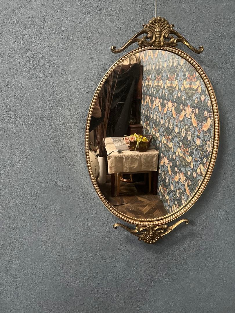 ② ウォールミラーインテリア 壁掛け 鏡アンティーク ビンテージヴィン テージ