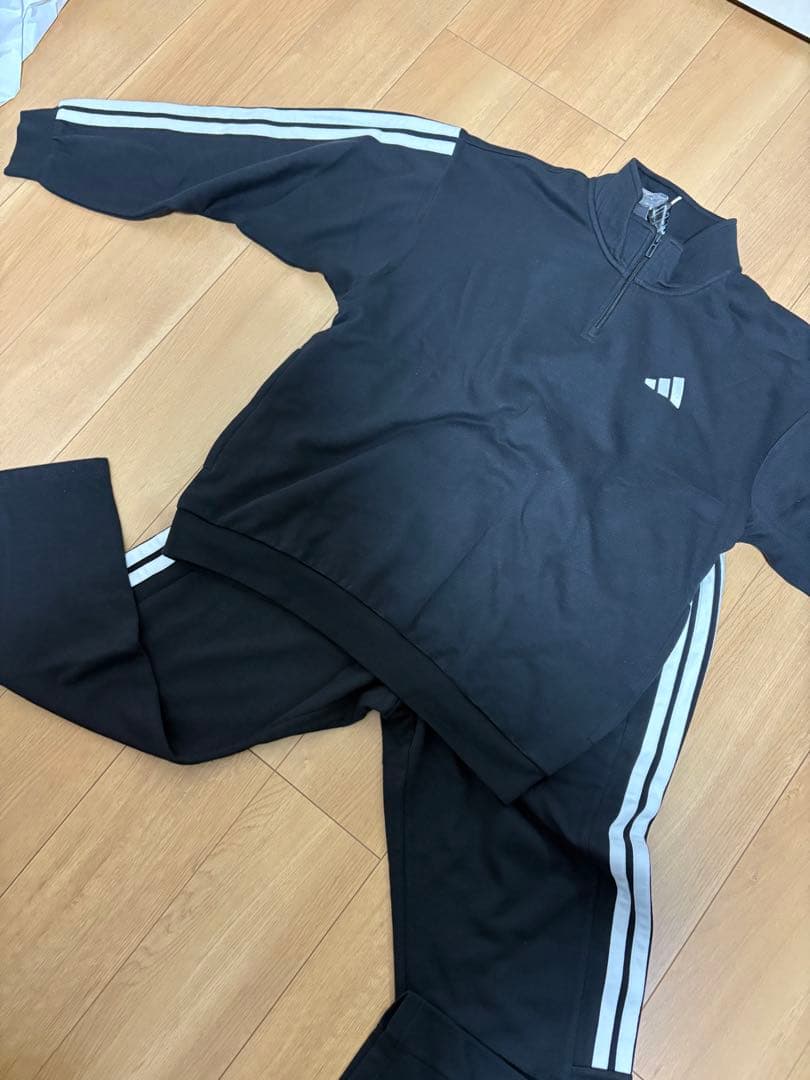 mso【新品・未使用】adidas ジャージ上下セット 黒