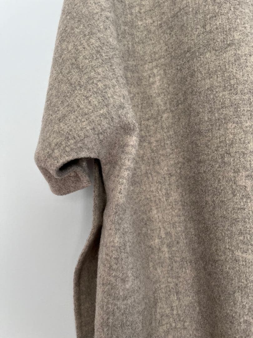 マディソンブルーウールカフタンポンチョ　グレー