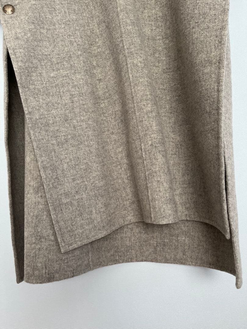 マディソンブルーウールカフタンポンチョ　グレー