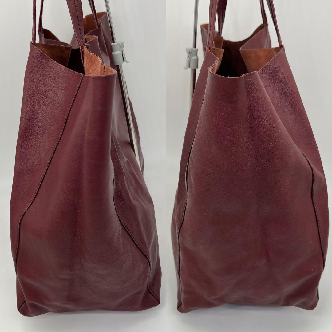 CELINE トートバッグ 肩掛け ホリゾンタルカバ ロゴ入り 本革 A4可能