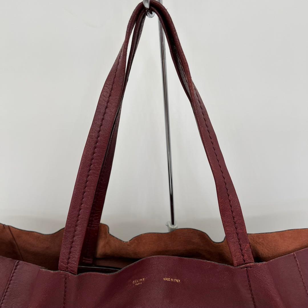 CELINE トートバッグ 肩掛け ホリゾンタルカバ ロゴ入り 本革 A4可能