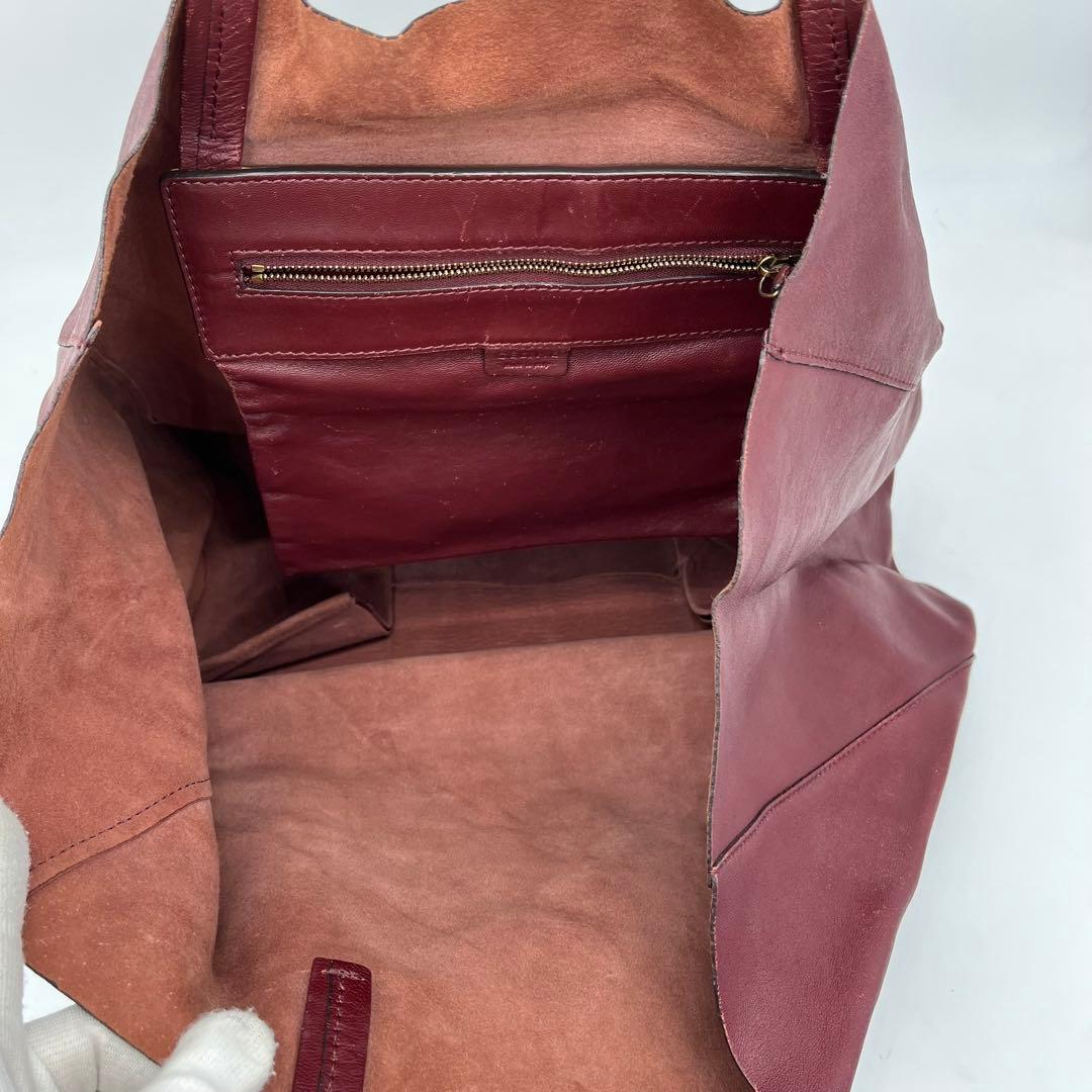 CELINE トートバッグ 肩掛け ホリゾンタルカバ ロゴ入り 本革 A4可能