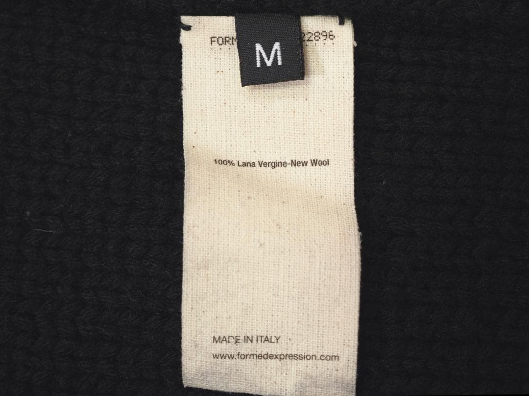 forme d'expression フーデッドニットコートM